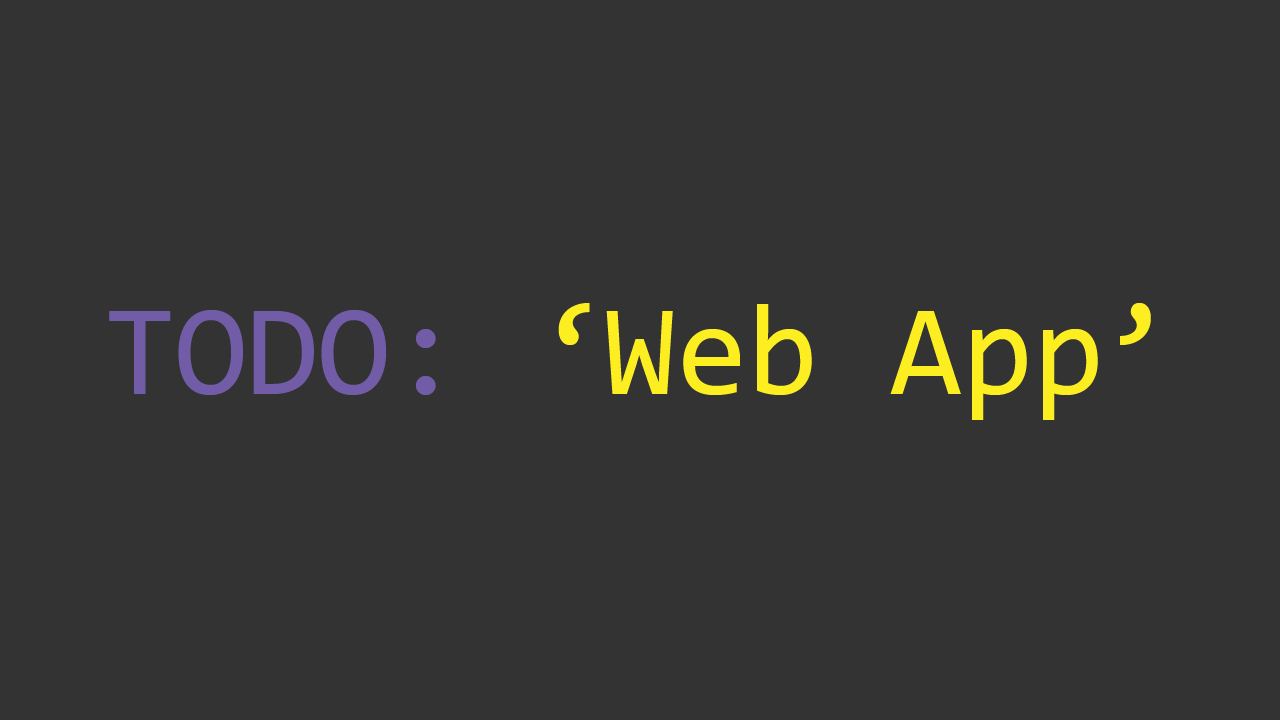 Todo Web App